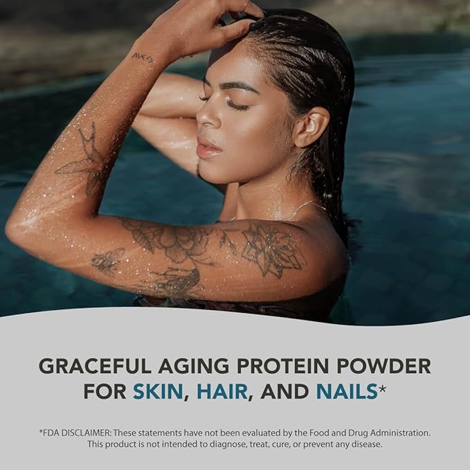 Marine Collagen Powder + Vitamin C - Perfect Skin from Within Combo. Wild-Caught Cod Fish Peptides Liposomal VIT C Liquid 1000mg. Boost Production and Synthesis for Healthy Aging Beauty Wellness.