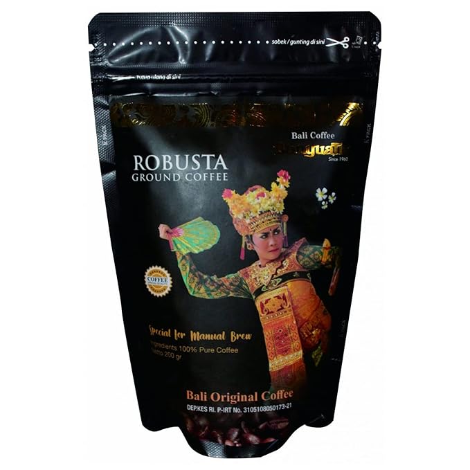 BanyuaTis Indonesia Coffee Robusta Ground Coffee Special for Manual Brew 200g