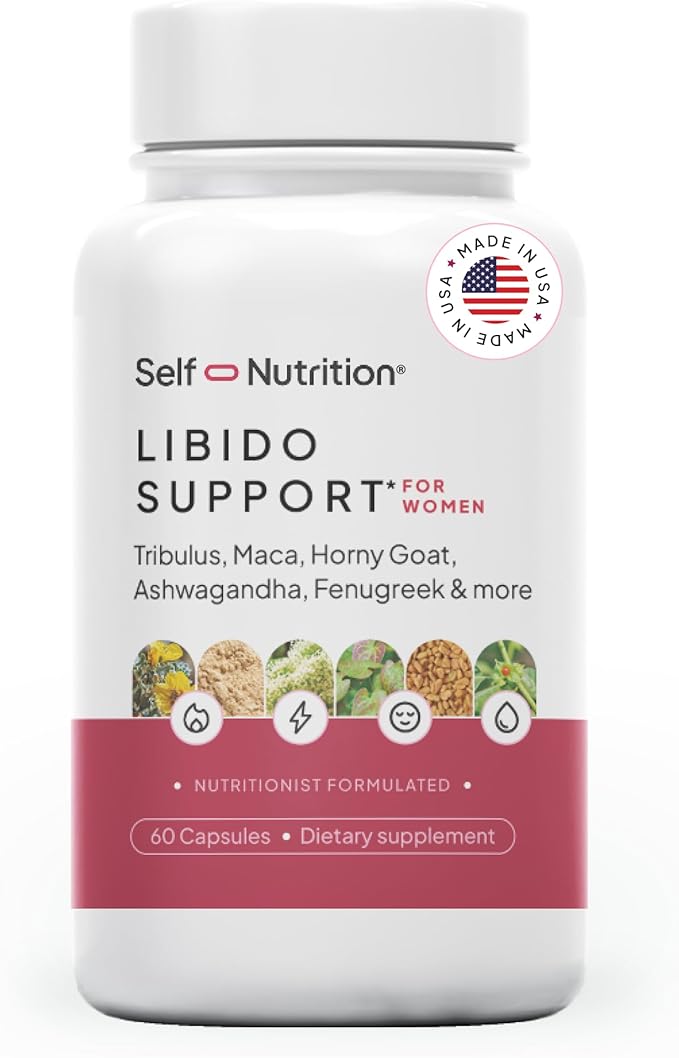 Libido Support for Women Sensitivity &amp Desire Libido Booster for Women with Horny Goat Weed maca tribulus ashwagandha &amp More - Vegan USA Keto Third-Party Testing - 60 Capsules.
