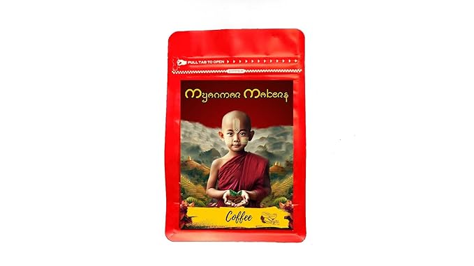 MyanmarMakers Robusta Ground Coffee – Authentic Burmese Ground Coffee 200g/500g (500g Robusta)