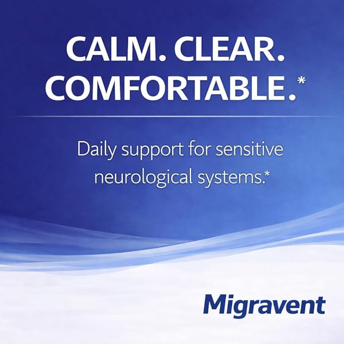 Vita Sciences Migravent – Advanced Nutritional Formula with Magnesium CoQ10 Vitamin B2 and Butterbur for Brain and Circulatory Wellness – 60 Capsules
