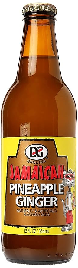 DG Genuine Jamaican Pineapple Ginger (6 Pack Total of 72fl.oz)