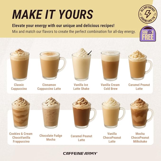 CAFFEINE ARMY Coconut Cake | Comprehensive Functional Coffee with MCTs CoQ10 Collagen and Adaptogens: Clean Energy + Supports Daily Attention No Jitters or Crash (13.4 oz 38 Servings)