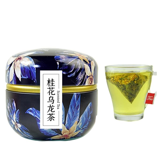 桂花乌龙茶独立茶包茶用茶的冷泡花草茶正 Flowers Tea Gifts for Women &amp Men - 1408