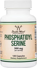 PhosphatidylSerine Supplement 300mg Per Serving 120 Capsules (Phosphatidyl Serine Complex) by Double Wood