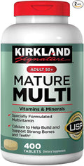 KIRKLAND Signature Adult 50+ Multi Vitamins &amp Minerals 400 Tablets (2 Pack)
