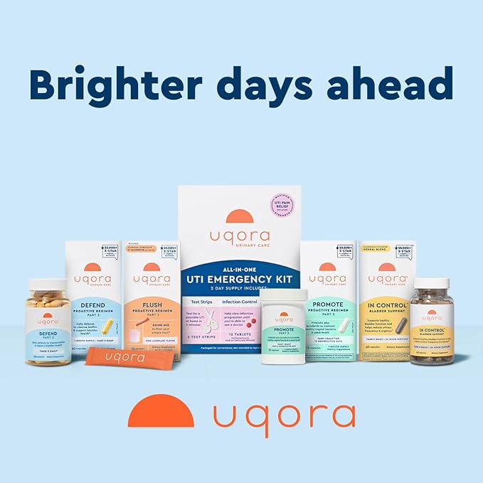 Uqora in Control Bladder Support - Daily Bladder Care &amp Support for Urinary Comfort - Made with botanicals Like Horsetail &amp Spicebush - Gluten-Free &amp Vegetarian - 60 Capsules