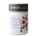 Herbal Tea Cellar Hibiscus Berry Delight – Premium Full-Leaf Organic Hibiscus &amp Blueberry Herbal Tea | Bright Fruity &amp Rich in Antioxidants | Caffeine-Free Refreshing Hydration Tea Hot or Ic