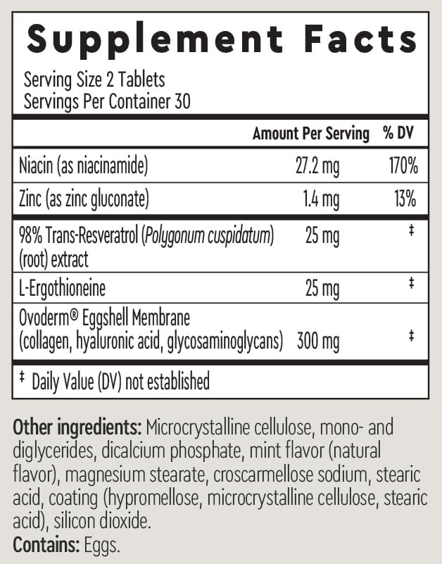AURELIA 3-in-1 Perfection | Advanced Cellular Anti-Aging Supplement | Boost Collagen Production &amp Strengthen Hair Skin Nails | with Zinc Resveratrol Niacinamide &amp Ergothioneine