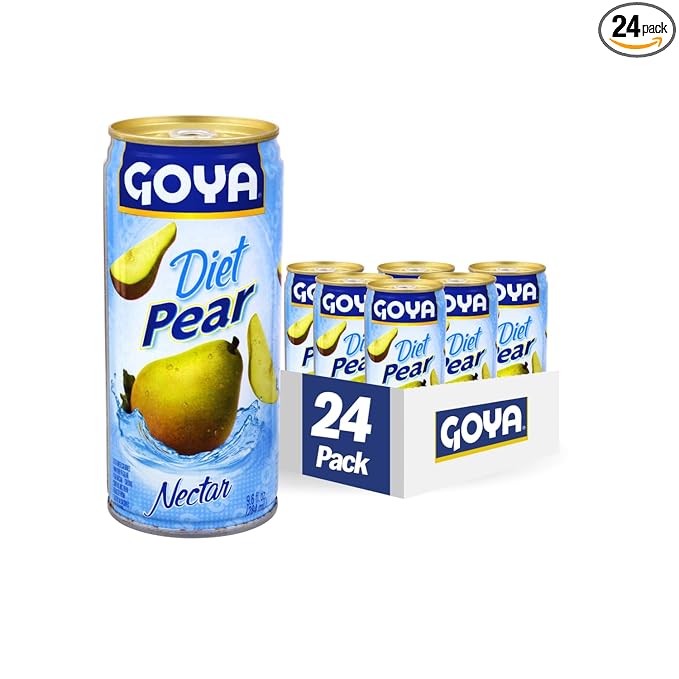 Goya Foods Diet Pear Nectar 9.6 Fl Oz (Pack of 24)