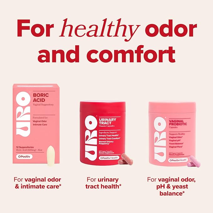 O Positiv URO Urinary Tract Health Supplement for Women 60 Count (Pack of 1) - Urinary Support Vitamins with Pacran Complete Cranberry Extract D-Mannose &amp Vitamin C - Vegan &amp Gluten-Free