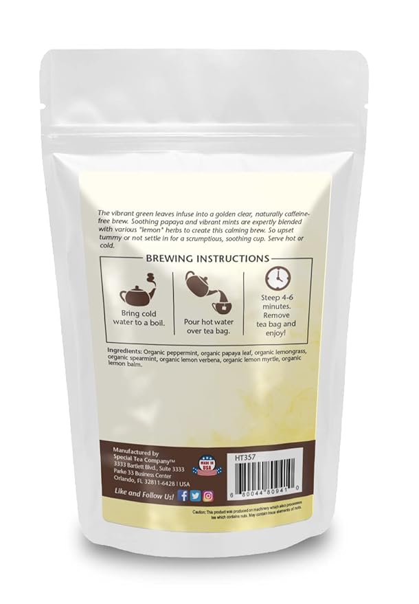 Special Tea Tummy Tamer Herbal Tea 20 Tea Bags
