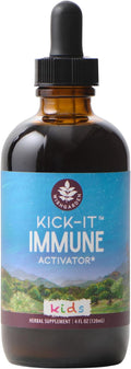 WishGarden Herbs Kick-It Immune for Kids - Immune Support Supplement for Kids Herbal Immune Defense &amp Immune Booster with Echinacea OSHA Elder Rapid Baby and Toddler Immune Support Formula 4o
