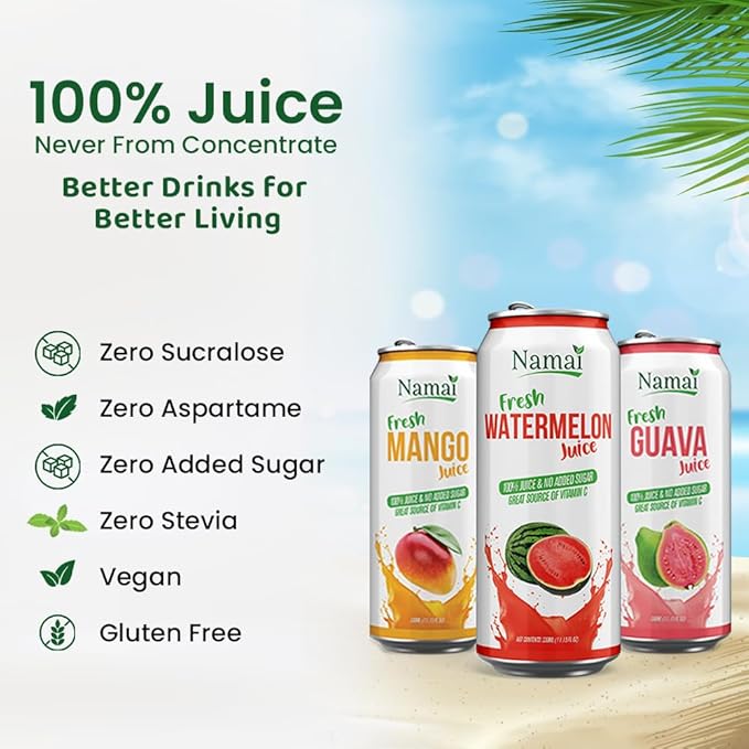 Namai Pure Mango Fruit Juice No Added Sugar 24 Pack