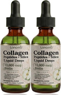 2 Pack Multi Collagen Peptides Liquid Drops Types（I II III V X） Hydrolyzed Collagen Peptides Collagen Proteins W. Hyaluronic Acid Biotin &amp Vitamin C for Hair Skin &amp Joint Gut Health