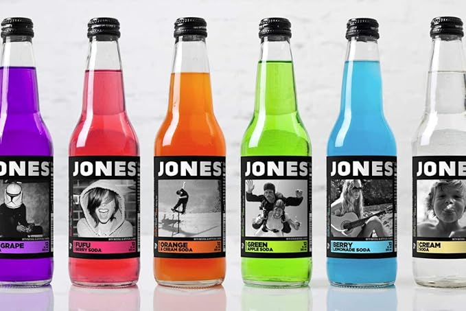 Jones Soda 12 ounce Glass Bottles (Green Apple 12 Bottles)