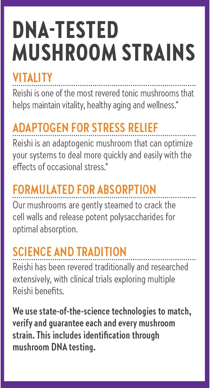 New Chapter Reishi Mushroom - LifeShield Reishi for Healthy Aging + Organic Reishi Mushroom + Vegan + Non-GMO Nootropic Ingredients - 60 ct