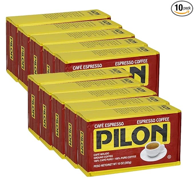 Cafe Pilon 10 PACK Cuban Espresso Ground Coffee 10 x 284 g by Rowland [Foods]