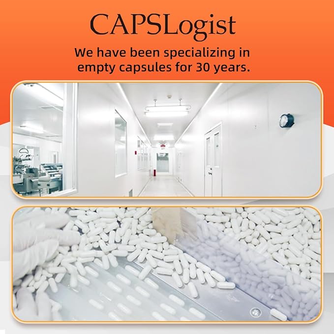 000 Capsules Separated 1000 Count Premium Vegan Empty Capsules Size 000 Separated in 2 Bags Clear Pill Capsule for DIY Supplement Filling