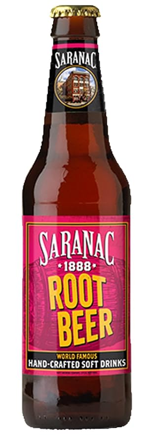 Saranac World Famous Hand-Crafted Root Beer 12 fl oz (12 Glass Bottles)