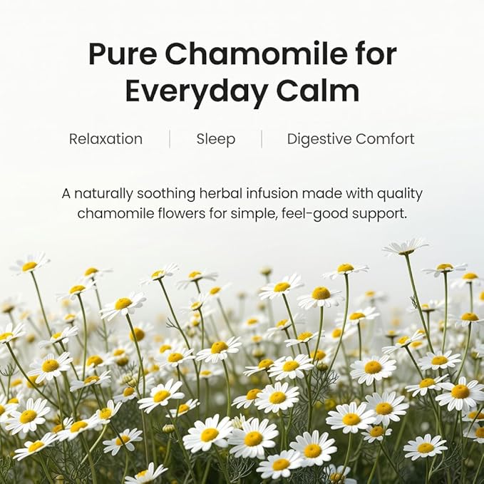 Chamomile Herbal Tea 4 Boxes 14 bags per Box Total 56 Tea Bags - Italian Import All Natural