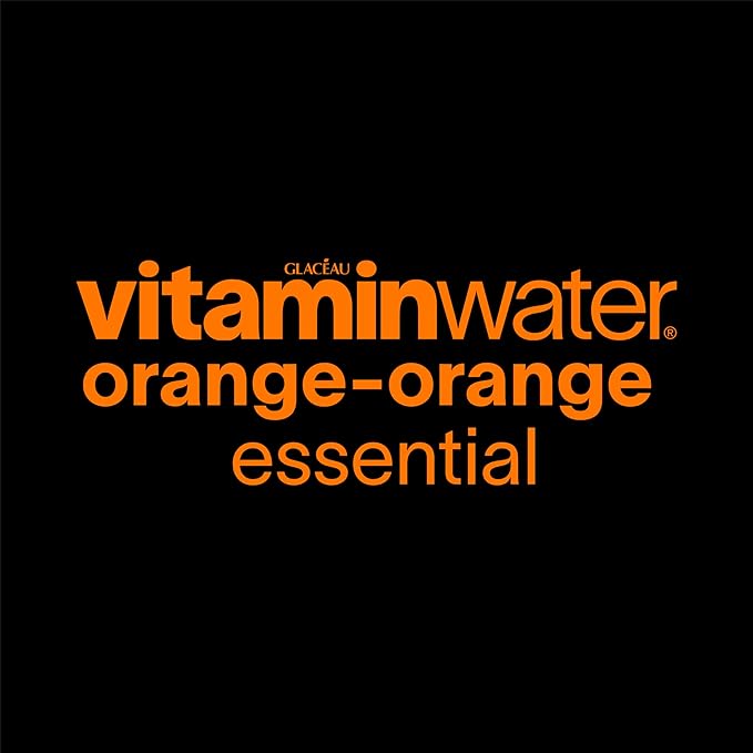 vitaminwater Essential Orange-Orange Flavored Water Beverage 20 fl oz Bottles 12 Pack