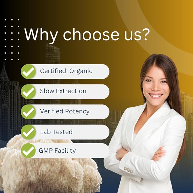 Lion’s Mane Extract Capsules for Brain Health