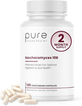 Saccharomyces Boulardii Probiotics 10 Billion CFU Made in USA | No Fillers Patented Strain: Lynside CNCM I-3799 Probiotics for Men and Women | Pure TheraPro Rx Pharma Grade 120 Count