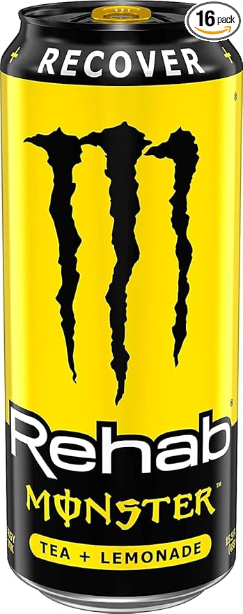 16 Pack - Monster Rehab - Tea + Lemonade + Energy - 15.5oz.