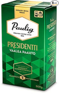 Paulig Presidentti (President) - Fine Grind - Premium Filter Blend Ground Coffee - Bag 500g (Finland) (8 Bags (Save 30%))