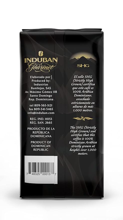 Café Santo Domingo + Induban Gourmet | Ground Coffee - 16 oz Bags Bundle - Products from the Dominican Republic