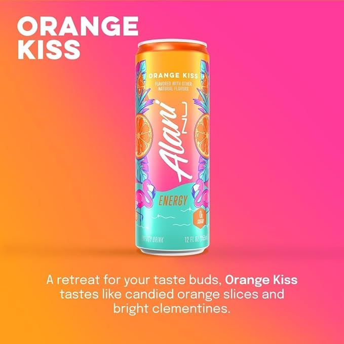 Energy Drink ORANGE | (Pack Of 15) | Sugar Free Low Calorie Energy Drinks | 200mg Caffeine | Zero Sugar | 10 Calories | 12 Fl Oz Cans