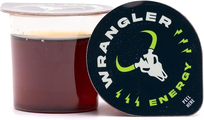 Wrangler Energy by Java House - Single Serve Liquid Energy Drink Concentrate Pods - Peel and Pour - Lightly Sweet Tangy Energy - Pack of 48