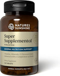Nature's Sunshine Super Supplemental w/o Iron: Complete Multivitamin with Minerals Antioxidants &amp More for Overall Health Immune &amp Energy Support. 120 Tabs