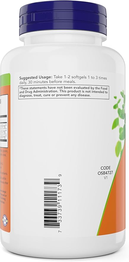 Now Peppermint Gels with Ginger Oil and Fennel Oil 150 Softgels (Pack of 2) Enteric Coated