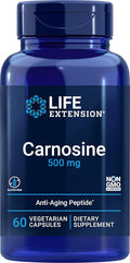 Life Extension Carnosine Healthy Aging Exercise Recovery Gluten-Free Non-GMO Vegetarian 60 Capsules
