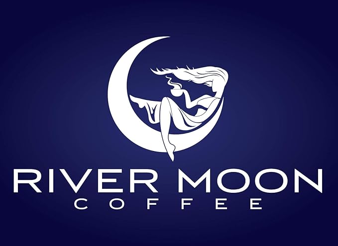 River Moon Coffee Kona Coffee Whole Bean Medium Roast 5 lbs Kona Waves Hawaiian Blend Sustainably Farmed 100% Arabica