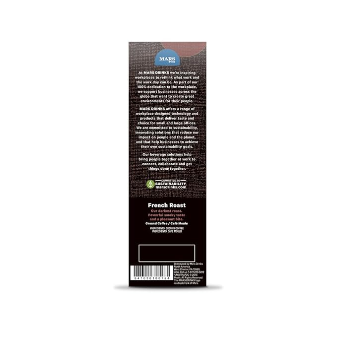 PEET'S COFFEE French Roast Single Serve Freshpack for MARS DRINKS FLAVIA Brewer 18 Packets