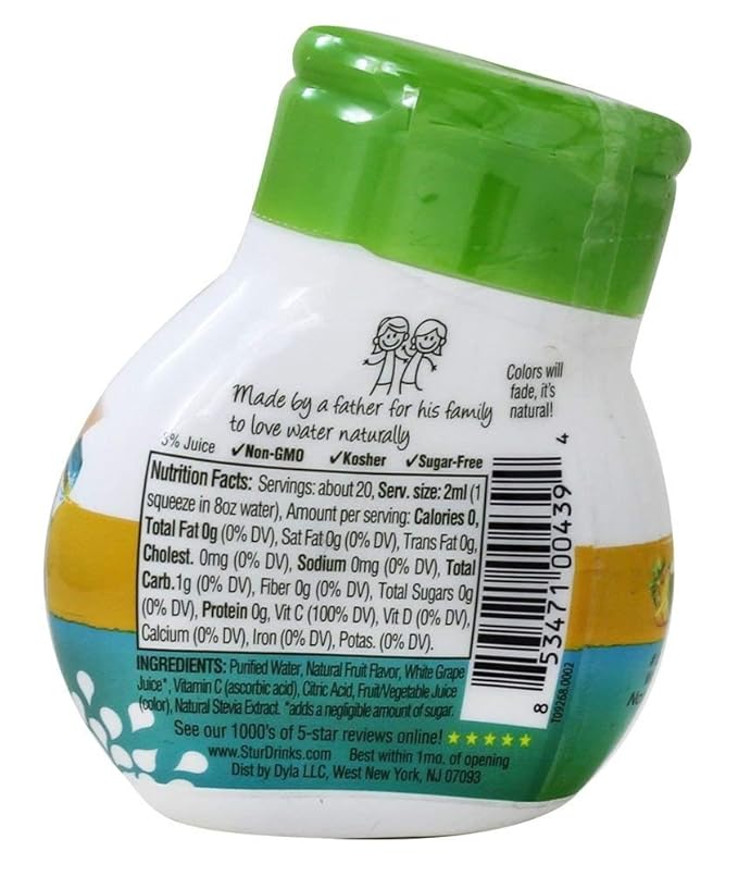 Stur Coconut Pineapple Liquid Water Enhancer 1.1 Fluid Ounce -- 6 per case.