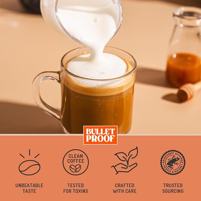 Bulletproof Coffee + Organic Grass-Fed Butter Single-Serve Pods 10 Count Keto Coffee All-in-one Recipe with MCT Oil and Butter Packaging May Vary (Pack of 2)