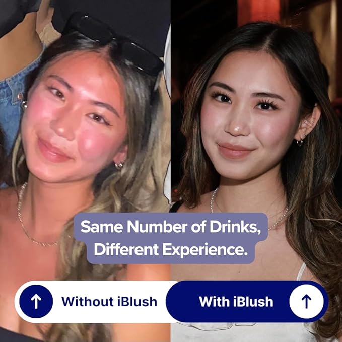 Alcohol Flush Patches – Discreet Easy-to-Wear Support for Redness &amp Drinking Discomfort | Non-Ingestible Option for Asian Glow &amp Alcohol Sensitivity | 12 Patches