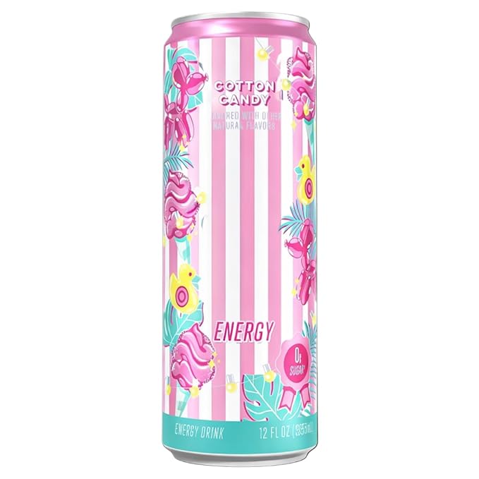 New Alani Energy Drinks Strawberry Sunrise Winter Wonderland Cotton Candy Variety Pack Sugar-Free Low-Calorie Energy Boost Drink 12 fl oz (Pack of 6) (Packaging May Vary)