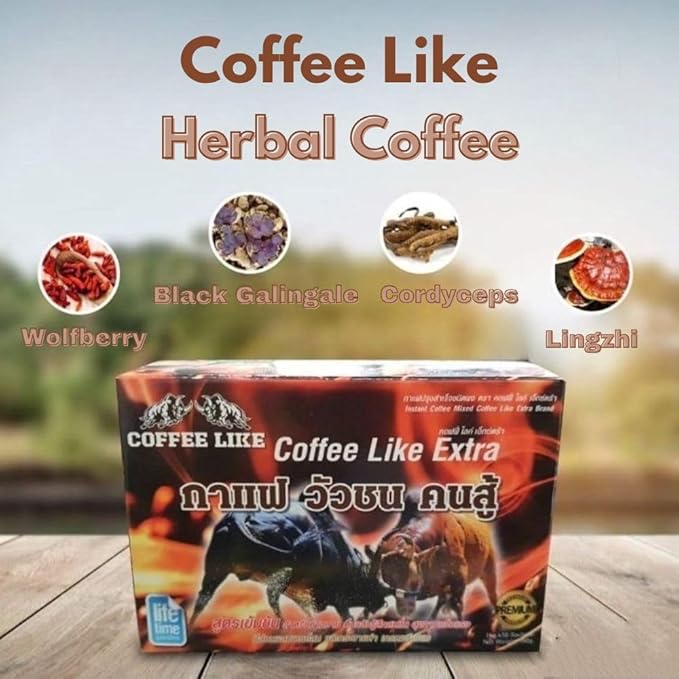 Thai Instant Coffee Like Extra Concentrated Formula Men Drink Feel Refreshed Healthcare 10 Sachets / 1 Box