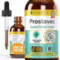Prostavec Advanced Prostate Support Supplement - Liquid Formula for Faster Absorption with Pygeum Saw Palmetto Stinging Nettle + Turmeric &amp Damiana - Vegan Non-GMO - 2 fl oz
