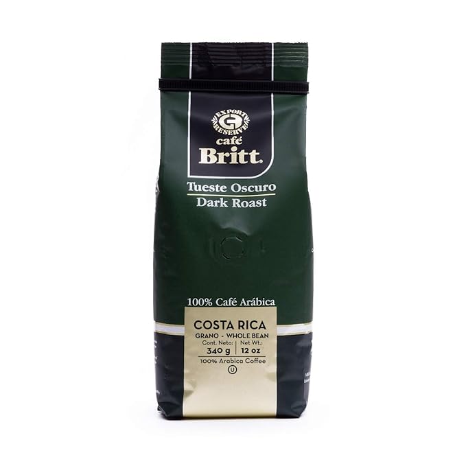 Café Britt® - Costa Rican Blends Mixed Bundle Coffee (12 oz.) (3-Pack) - Whole Bean Arabica Coffee Kosher Gluten Free 100% Gourmet &amp Light Medium Dark &amp Dark Roast
