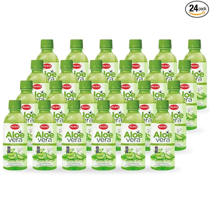 ALEO 0.35L Premium Aloe Vera Drink - Natural No Preservatives No Artificial Colors Superior Taste Award 2025
