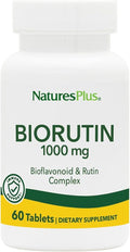 NaturesPlus Biorutin 1000 mg - 60 Tablets - Bioflavonoid &amp Rutin Complex - Vegetarian Gluten Free - 60 Servings