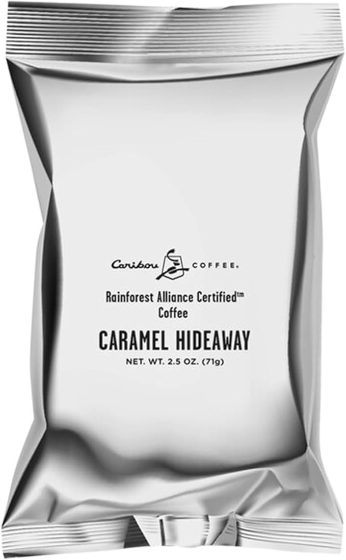 2.5 oz. Caramel Hideaway Flavored Coffee Packet - 18/Pieces WS-110CCARAMEL-NF