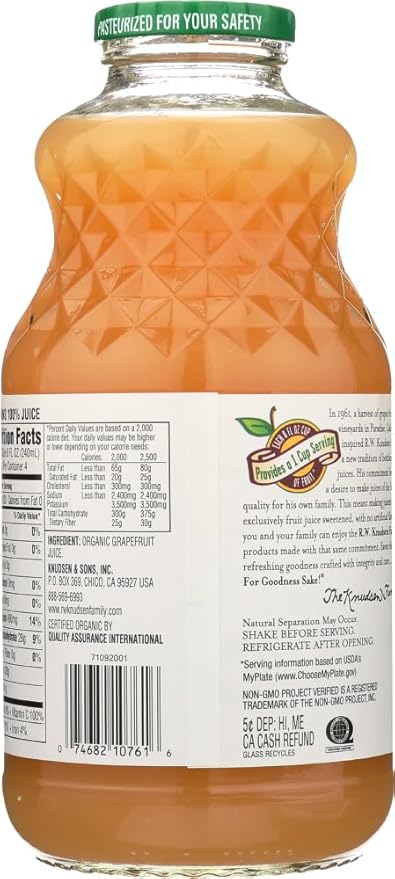 Juice Grapefruit Org 32 FO -Pack Of 6