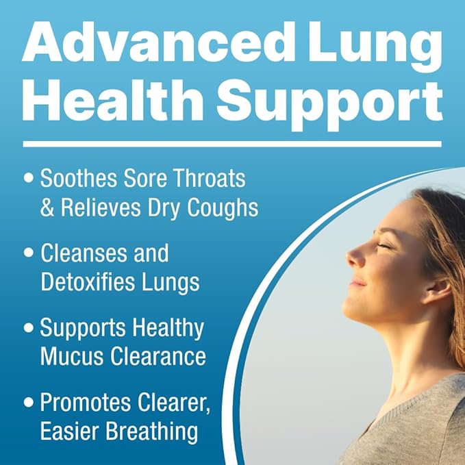 Lung Support Supplement Drops with Wild Mullein Leaf Extract for Lungs and Mucus Relief Support - 2 Fl oz - 3 Bottles